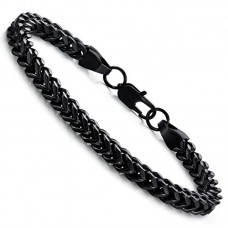  6mm Wide Curb Chain Bracelet for Men Women Stainless Steel High Polished,8.5-9.1"