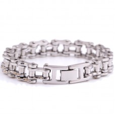 PUNK Biker 316L STAINLESS Steel Mens Bracelet Fashion Jewelry Bike Bicycle Chain Bracelet Jewellery