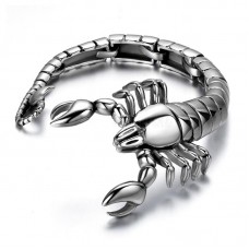 9" Scorpion Animal bracelet 316L Stainless Steel Mens Boys Chain Bangle Bracelet Wholesale Jewelry Halloween Christmas Gift-B319