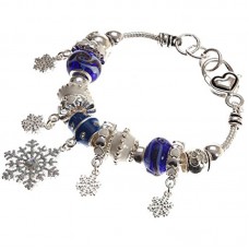  Lova Jewelry "I see it's Christmas" Glass Beaded Charm Bracelet