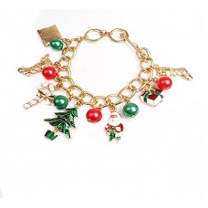 Accessories Christmas Bracelet Snowman Charm Tree Reindeer Ornament 4 Styles