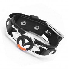 Black Friday Game Overwatch Bracelet Men Tracer Reaper OW Game Bracelets Entertainment Logo overWatch Wristband Leather Bracelet