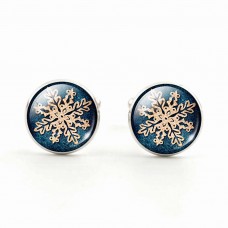 Christmas Snowflake Cufflinks Christmas Snowflake Jewelry Never Forget The Classic Snowflake Cuffs Best Christmas Gifts