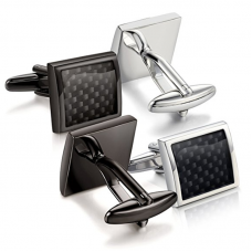  Carbon Fiber Cufflinks for Men Shirt Unique Business Wedding