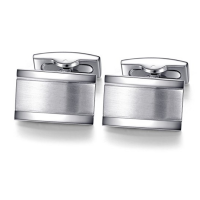 Cufflinks For Mens - Rectangle Stainless Steel Silver Gold,for Business Wedding Gift