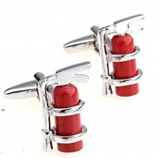 Fire Extinguisher Pair Cufflinks 