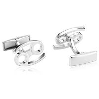 Stainless Steel Cufflinks for Men Personalised Zodiac Signs Silver Business Wedding Cufflink c054