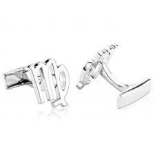 Stainless Steel Cufflinks for Men Personalised Zodiac Signs Silver Business Wedding Cufflink c056