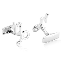 Stainless Steel Cufflinks for Men Personalised Zodiac Signs Silver Business Wedding Cufflink c059