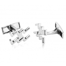 Stainless Steel Cufflinks for Men Personalised Zodiac Signs Silver Business Wedding Cufflink c060