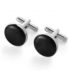 Mens Classic Stainless Steel Cuff links and Shirt Studs Set for Business Wedding