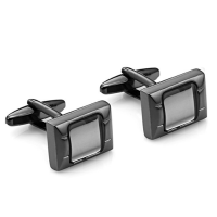 Stainless Steel White Intense Cufflinks for Men