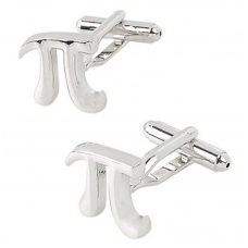 Stainless Steel Men Cuff Link Cufflinks - Letter Pi Shape