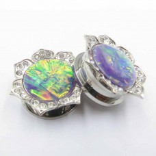 Colorful Opal 316L Stainless Steel Fresh Tunnel - BJ021