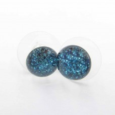 Body Jewelry Glass Stars Stainless Steel Ear Studs - BJ067