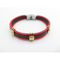 2018 double color leather bracelet.-B530