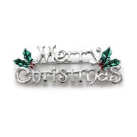 Winter Merry Christmas Pin Present Gift Flower Brooch Jewelry - BR048