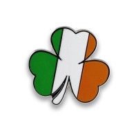 Irish Flag TriColor Shamrock Enamel Saint Patrick's Day Pins - BR086