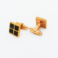 Hot Sale Fashionable Stainless Steel Business Special Gold Plated Cufflinks For Men