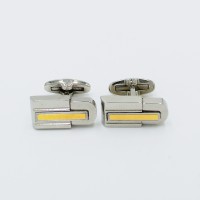 High Quality 1 Pair Mens Black Desinger Enamel Cufflinks Business Party