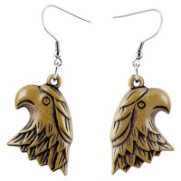 Eagle Head Earrings U pick iron or Stainless Steel hook&circle New Arrive