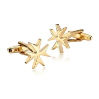 Wholesale High Quality Christmas Snowflake Mens Fashion Stainless Steel Cufflink-c483