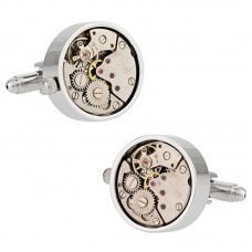 Top Quality and Strong Waterproof Watch Movement Cufflinks Stainless Steel Business Cuffs For Men-C492