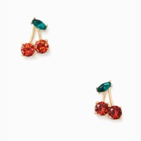 Stainless Steel Cherry Earrings - E578