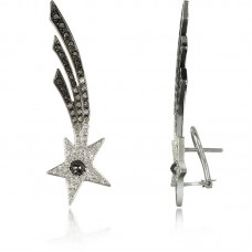 High Quality Stainless Steel Silver Plated Earrings - E731