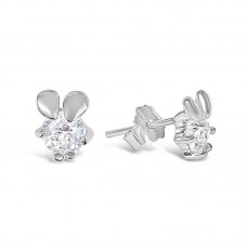 CZ Little Mouse Studs Stainless Steel Earrings - E583