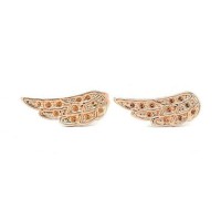 China Supplier rigid and not easy to deform cheap jewelry Leaf Bangkok Stud Stainless Steel Earrings