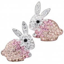 Stainless Steel bunny stud earrings women Easter Gift - E828