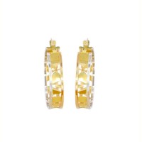 competitive price durable yellow fashion stainless steel earrings