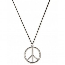 Hot Selling world peace logo stainless steel necklace pendant