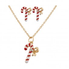 Christmas Holiday Gold Candy Kane Set - JS445