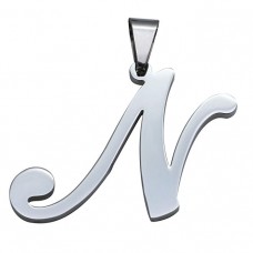 FUNRUN Womens Mens Stainless Steel Initial Letters Pendant Necklace