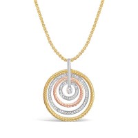 Crystal Circles Necklace - N1034