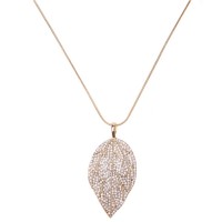 China Dongguan Factory Directly Leaf Stainless Steel Pendant Necklace-N1068