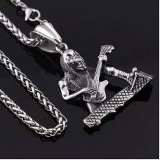 Vintage Hallowmas Skull men stainless steel jewelry pendants & necklaces