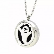 A2A Antique Stainless Steel Ghost Specter Pendant Soul Eater Necklace Hallowmas Gift