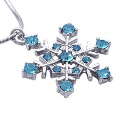 jewelry Snowflake Pendant Necklace Bridesmaid Christmas Prom Jewelry