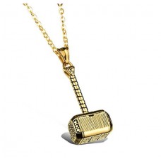 Jewelry Personalized Mens Stainless Steel Thors Hammer Pendant Necklace