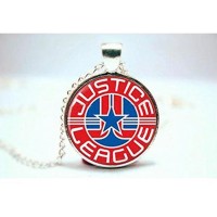 Pretty Lee 2015 Fashion Jla Superhero Justice League Pendant Necklace Glass Photo Cabochon Necklace Christmas gift