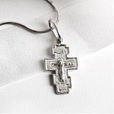 Reasonable price durable wholesale Blessed Silver plated stainless steel cross pendant 