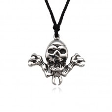 Men's Stainless Steel Skull Pendant Necklace - N701