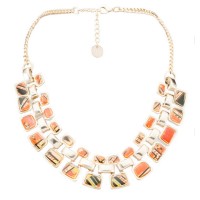 Fashion colorful stainless steel necklace for women