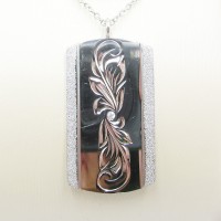 Stainless steel necklace pendant - N964