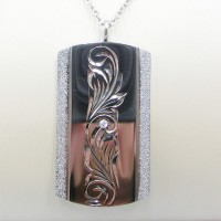 Stainless steel necklace pendant - N972