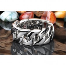 Silver-tone Alloy Metal Dragon Bracelet-B558