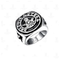 Elephant Filigree Stainless Steel Ring - R1112